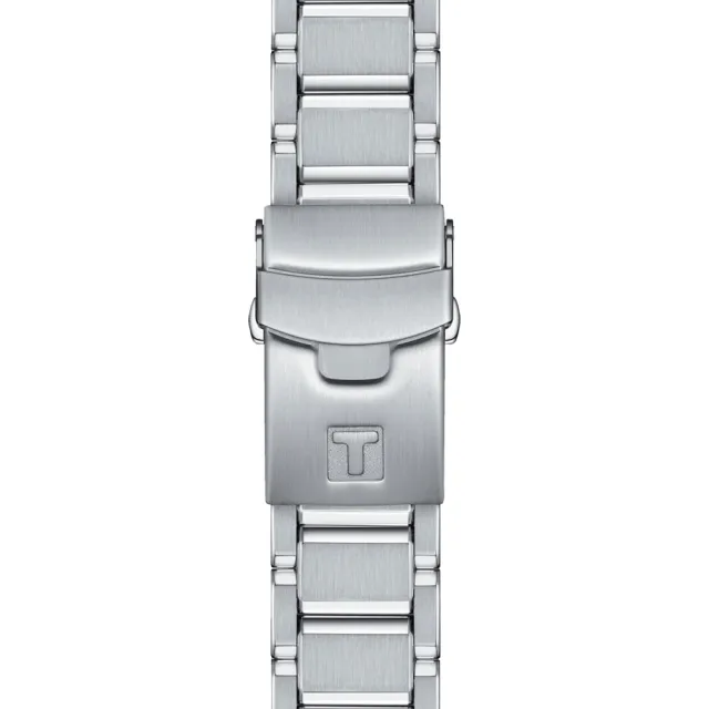 【TISSOT 天梭】T-RACE 摩托車運動三眼計時手錶-45mm 送行動電源(T1414171105101)