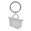 【LONGCHAMP】Le Pliage金屬質感五金LOGO經典包包造型鑰匙圈(鼠尾草綠)