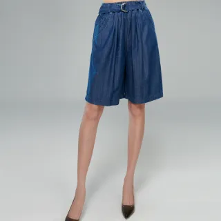 【BOBSON】女款高腰天絲棉牛仔短褲(D120-53)