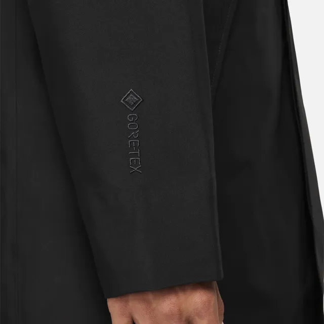 【NIKE 耐吉】休閒外套 NSW GORE-TEX 風衣 大衣 防水 黑色 潮流 穿搭(DV9971-010)
