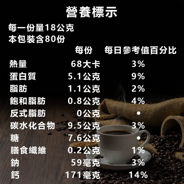 【Nestle 雀巢】二合一純拿鐵無加糖咖啡(18g×80包原盒 COSTCO好市多)