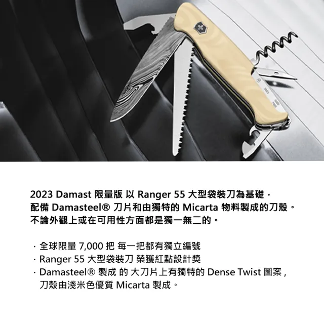 【VICTORINOX 瑞士維氏】2023年大馬士革瑞士刀(0.9561.J23)