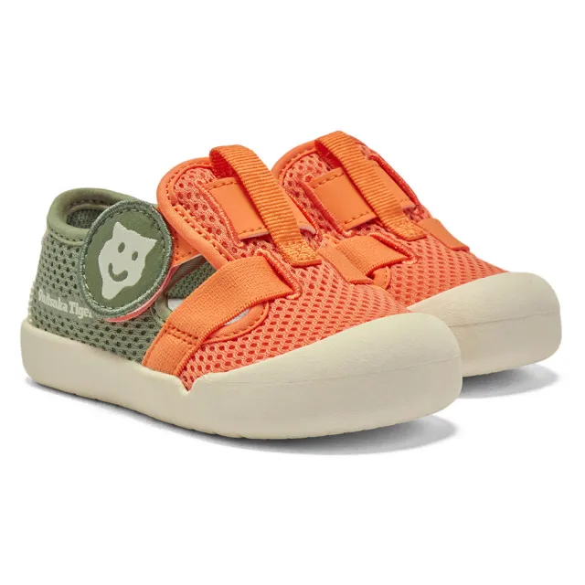 【Onitsuka Tiger】鬼塚虎 KIDS 軍綠橘配色 MEXICO 66 SANDAL 小童鞋 休閒鞋 (1184A199-800)