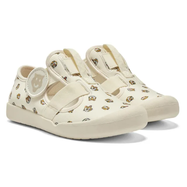 【Onitsuka Tiger】鬼塚虎 KIDS 米底滿版老虎印花 MEXICO 66 SANDAL 大童鞋 休閒鞋 (1184A215-100)