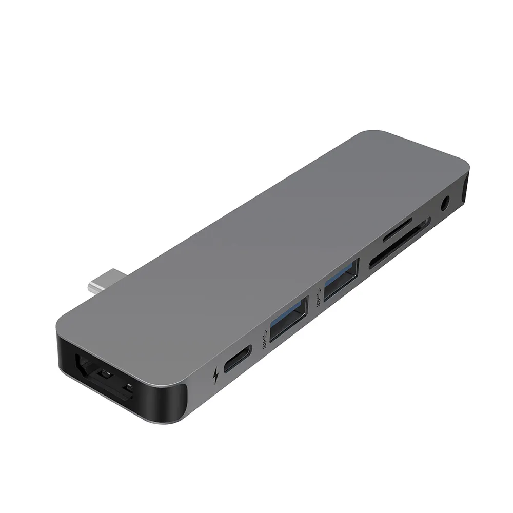 【HyperDrive】7-in-1 USB-C Hub-太空灰(適用M1/M2/M3)