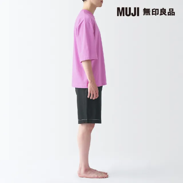 【MUJI 無印良品】男清爽舒適棉質短袖家居睡衣(共4色)