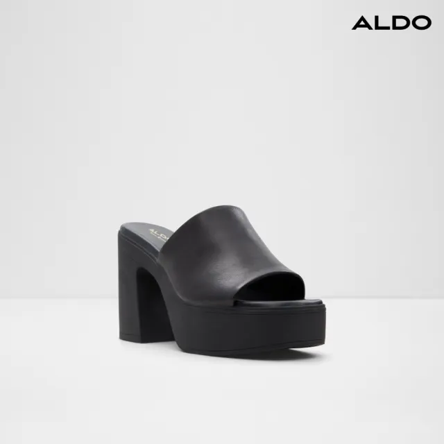 【ALDO】MAYSEE-個性厚底涼拖鞋-女鞋(黑色)