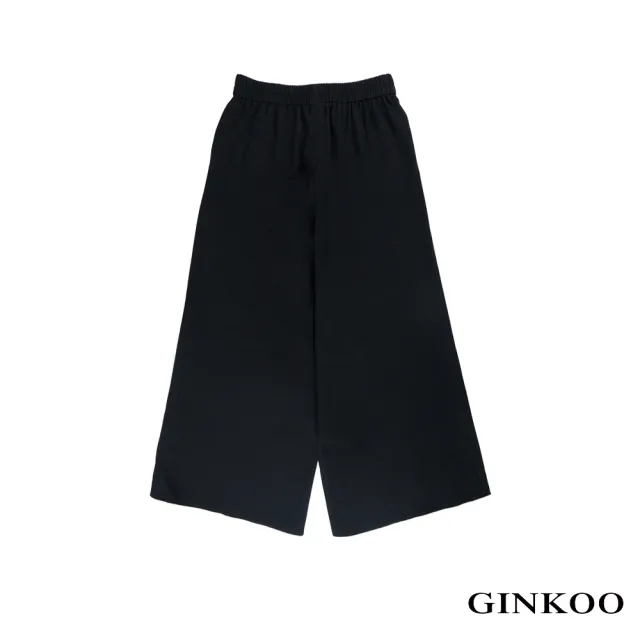 【GINKOO 俊克】腰鬆緊寬褲
