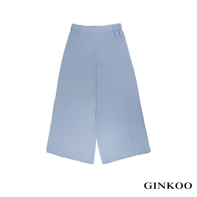 【GINKOO 俊克】腰鬆緊寬褲