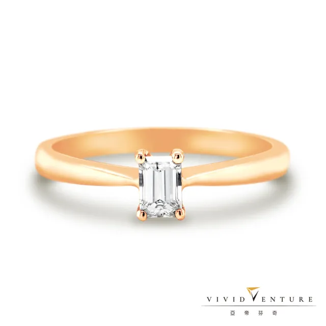 【Vividventure 亞帝芬奇】GIA 30分 FSI1 2VG 14K 鑽石 戒指 經典呈現(三色任選)