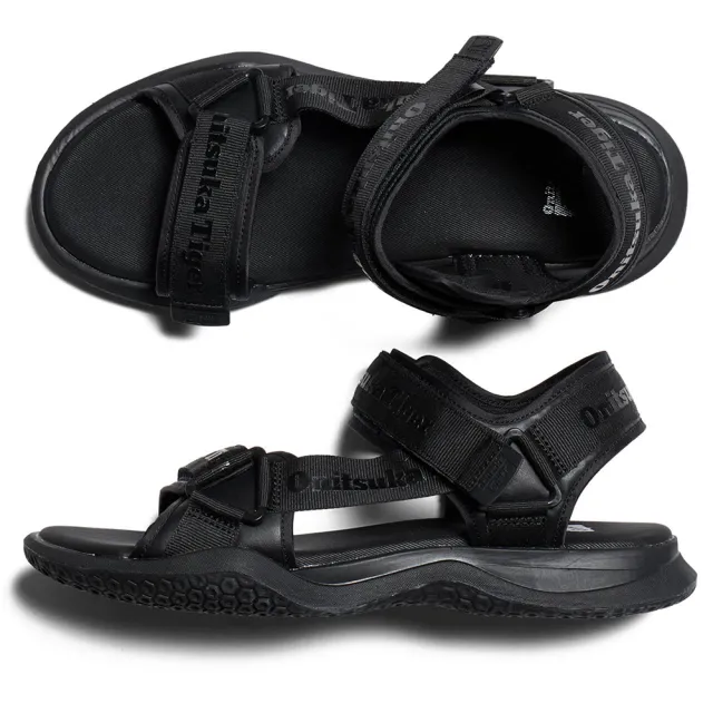 【Onitsuka Tiger】鬼塚虎 黑色 OHBORI STRAP 休閒涼鞋 休閒鞋 (1183B305-002)