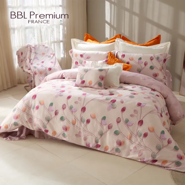 【BBL Premium】100%天絲印花床包被套組-可麗露-東方美人(加大)