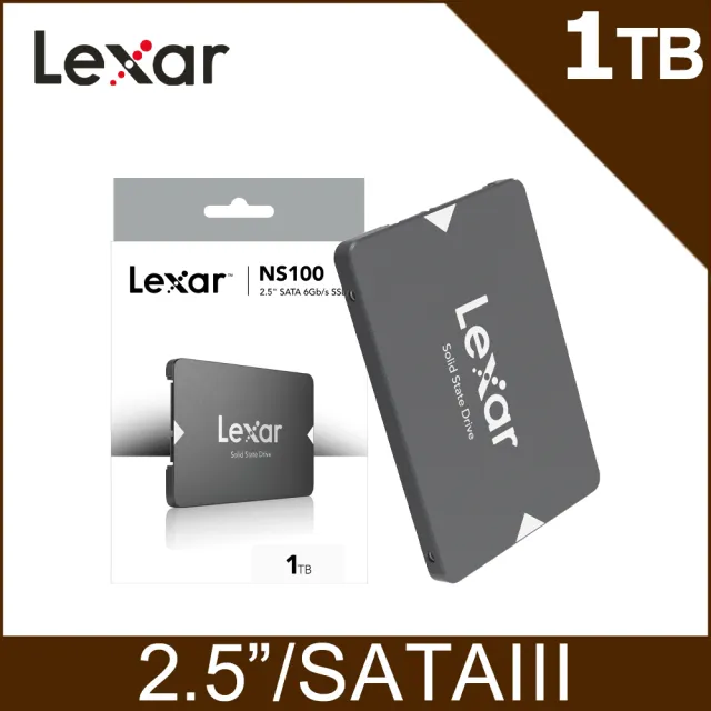 【Lexar 雷克沙】NS100 2.5吋 SATA III 1TB 固態硬碟