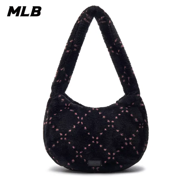 【MLB】絨毛腋下包 手提包 肩背包 MONOGRAM系列 紐約洋基隊(3ABQM0836-50BKS)