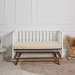 【Lebaby 樂寶貝】Denmark丹麥三合一嬰兒床+高密度支撐棉床墊＋寢具五件組(嬰兒床/成長床/美式小沙發)