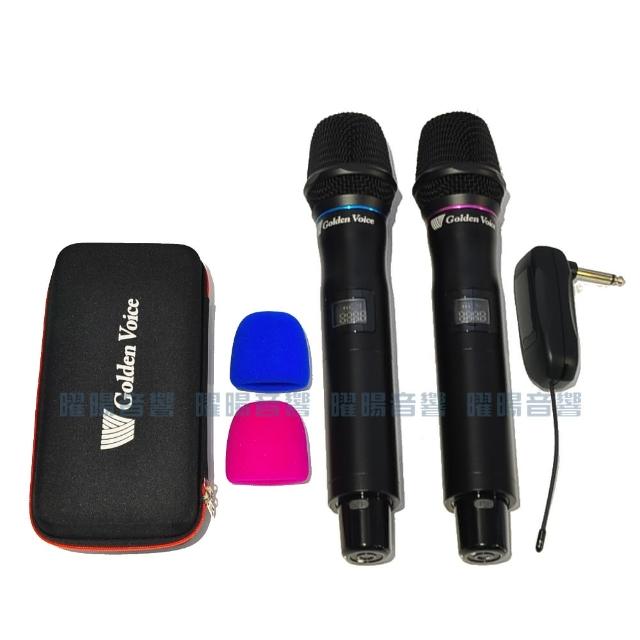 【金嗓】GVM-100雙頻共32頻率不用擔心干擾 攜帶式無線麥克風(方便隨身攜帶隨插即用/音響設備)