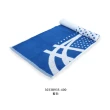 【asics 亞瑟士】運動抗菌毛巾-純棉 台灣製 海邊 游泳 戲水 慢跑 亞瑟士 藍白(3033B935-400)