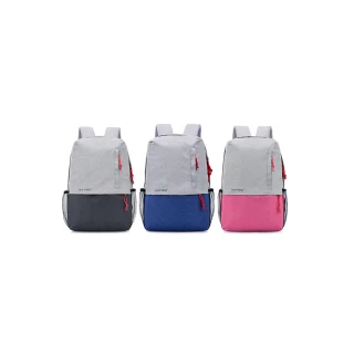 【Sp house】素色拼色防潑水USB充電雙肩手提後背包(3色可選)