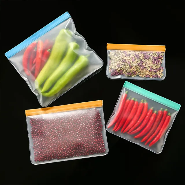 【Dagebeno荷生活】可重覆使用EVA食品保鮮袋 加厚款冰箱食材分類分裝袋(小號3入)