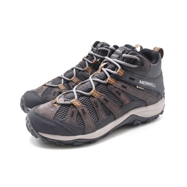 【MERRELL】男 ALVERSTONE 2 MID GORE-TEX 防水中筒經典登山鞋 男鞋(深灰咖)