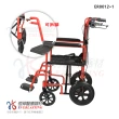 【恆伸醫療器材】ER-0012-1 恆伸輕量系列 看護型 鋁合金 輪椅(可拆腳、可折背、加贈商品花色隨機出貨)