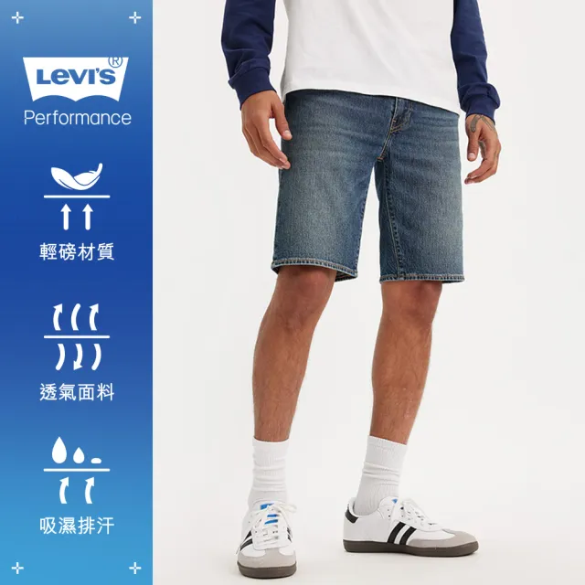 【LEVIS 官方旗艦】男 405低腰膝上彈性牛仔短褲 人氣新品 39864-0155