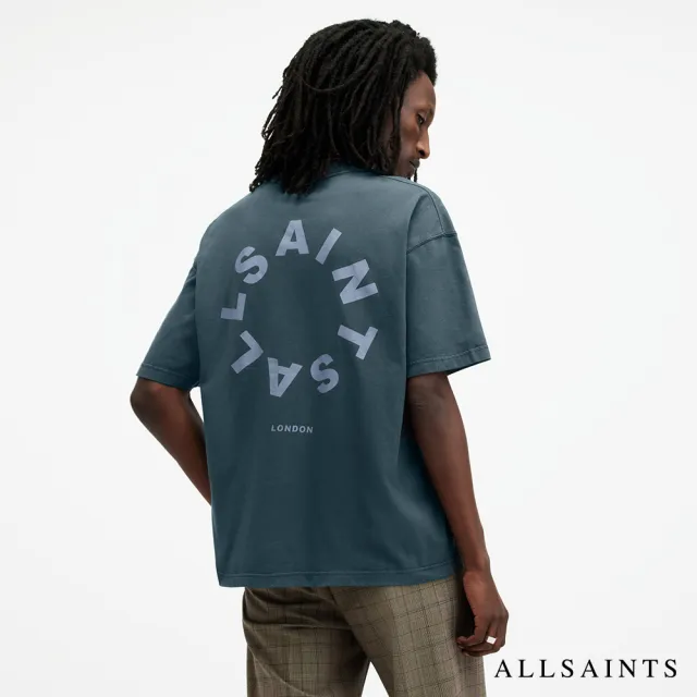 【ALLSAINTS】TIERRA 純棉寬鬆LOGO短袖T恤 MG294Y(寬鬆版型)