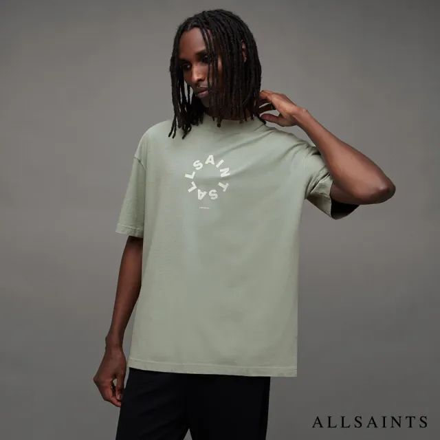 【ALLSAINTS】TIERRA 純棉寬鬆LOGO短袖T恤 MG294Y(寬鬆版型)