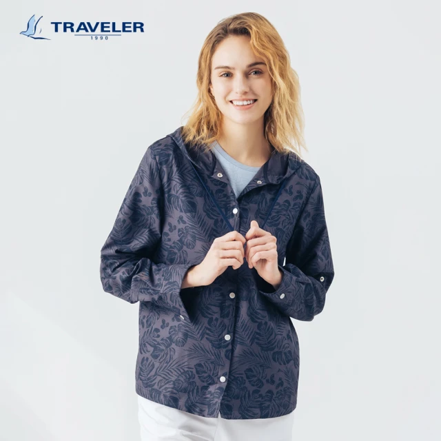 TRAVELER 旅行者 24SS女款彈性抗UV可捲收袖外套｜241TR222(彈性/抗UV外套)