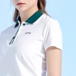 【PING】女款抽針羅紋高爾夫短袖POLO衫-白(吸濕排汗/抗UV/GOLF/高爾夫球衫/RA24110-87)