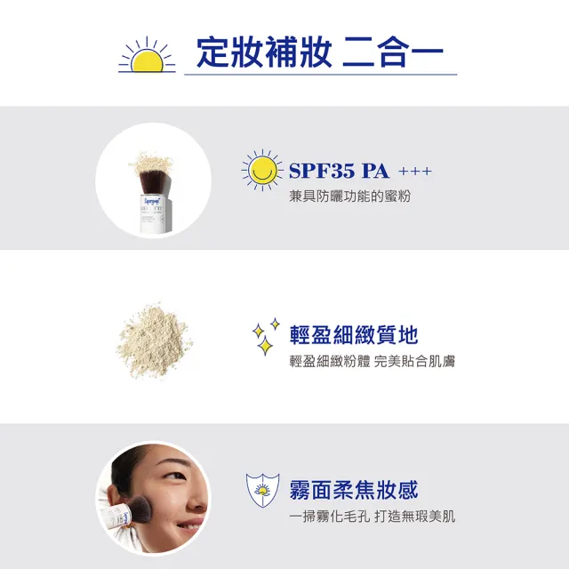 【Supergoop】柔焦控油礦物防曬蜜粉-淺色SPF35 PA+++ 4.25g(藝人莎莎推薦)