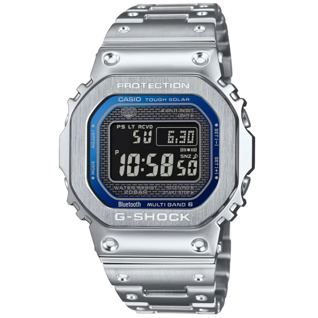 CASIO 卡西歐 G-SHOCK 全金屬 太陽能 藍牙多功能 腕錶(GMW-B5000D-2)