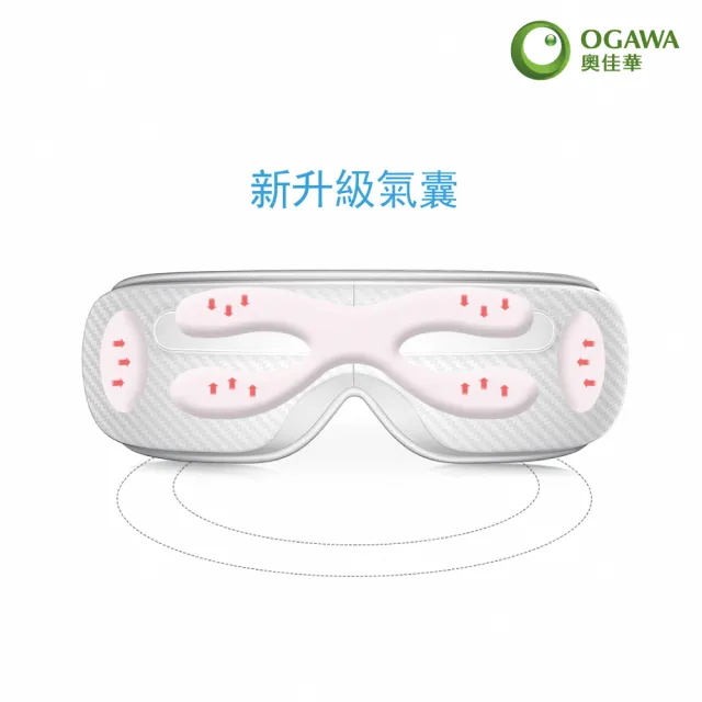 【OGAWA】智能氣壓眼部按摩器OG-3101(眼部熱敷、低頭族、3C、眼部放鬆、氣壓、上班族、學生)