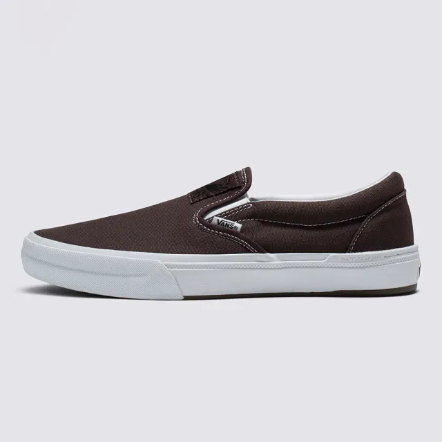 【VANS 官方旗艦】Dakota Roche BMX Slip-On 男女款咖啡色專業滑板鞋/休閒鞋/帆布