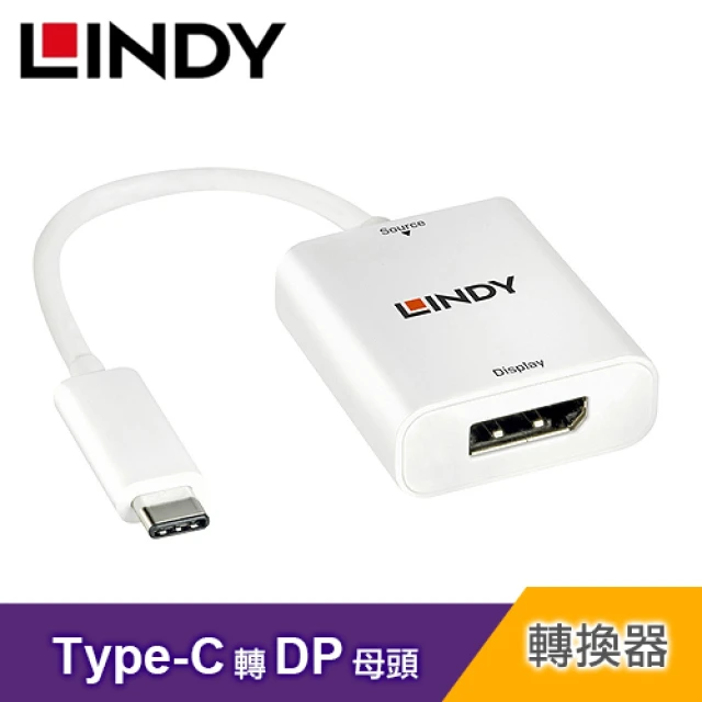 LINDY 林帝LINDY 林帝 主動式 TYPE-C 轉 DisplayPort 轉接器