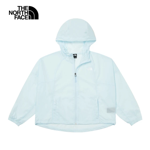 The North Face 北面女款藍色防風防曬舒適透氣休閒連帽外套｜7WBVO0R