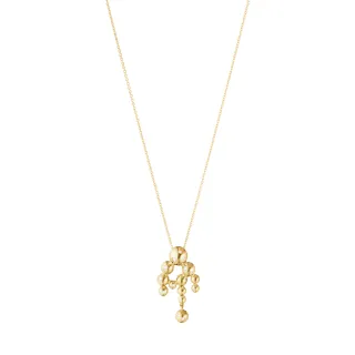 【Georg Jensen 官方旗艦店】MOONLIGHT GRAPES 吊燈項鍊(18K黃金 鑽石 墜飾)