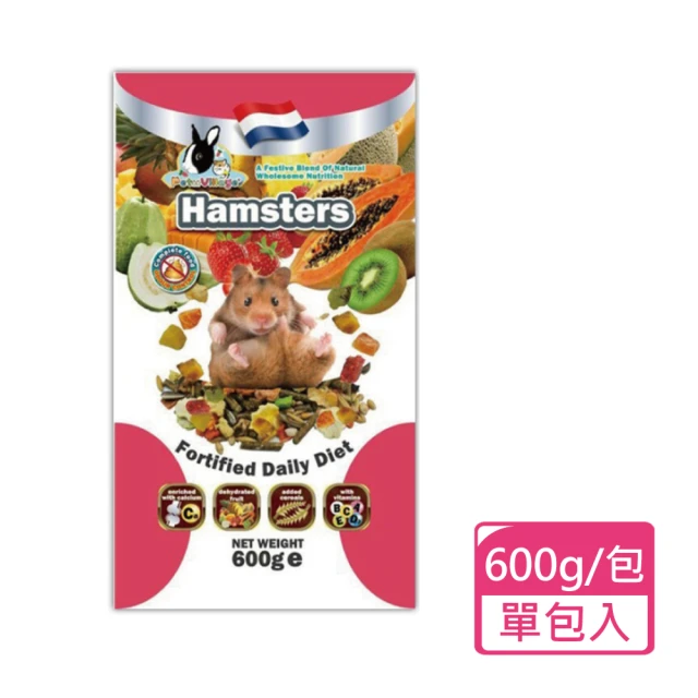 【Pet Village 魔法村】寵物鼠天然水果大餐 600g/包(全齡鼠飼料 鼠主食 倉鼠飼料)