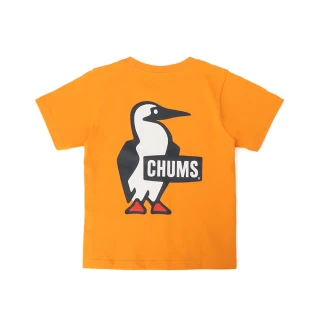 【CHUMS】CHUMS 休閒 童Kids Booby Logo T-Shirt短袖上衣  橘色(CH211282D001)