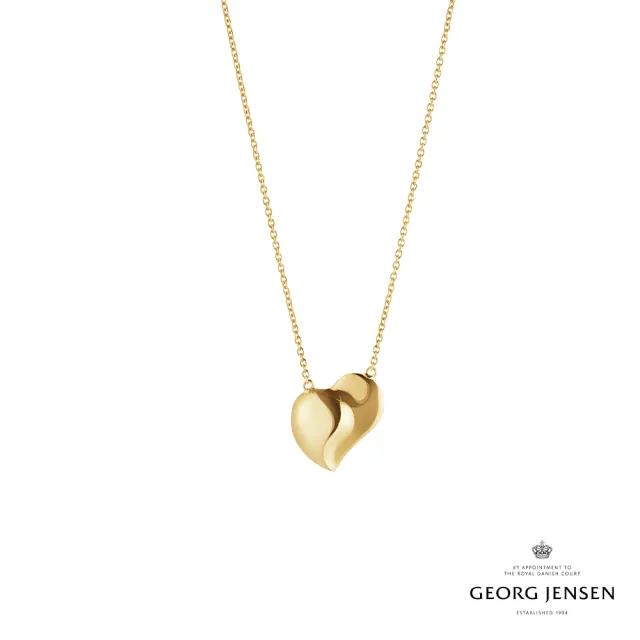 【Georg Jensen 官方旗艦店】HEARTS 18K黃金項錬(喬治傑生之心)