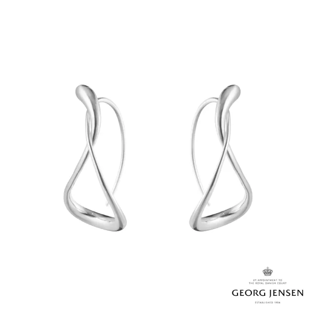 【Georg Jensen 喬治傑生】Mercy 箍圈式耳環 大號(純銀 耳環)