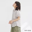 【non-stop】格紋落肩寬版襯衫-2色