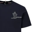 【MONCLER】春夏新款 男款 胸前品牌LOGO 短袖T恤-深藍色(S號、M號)