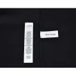 【Paul Smith】PAUL SMITH 中間彩色條紋設計標籤LOGO羊毛混紡圍巾(黑)
