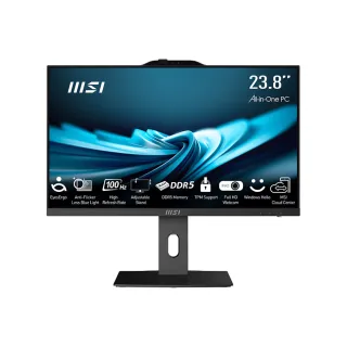 【MSI 微星】24型i5十核液晶特仕電腦(PRO AP242P 14M-619TW-SP5/i5-14400/32G/1TB+1TB/W11)