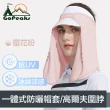 【GoPeaks】一體式防曬抗UV冰絲帽套/護頸布/高爾夫圍脖 櫻花粉