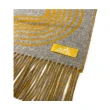 【Hermes 愛馬仕】H259133S 02 經典羊絨Casaque Vague流蘇飾邊圍巾(黃色)