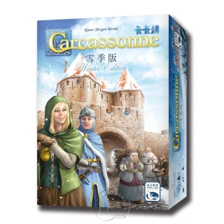 【新天鵝堡桌遊】卡卡頌 雪季版CARCASSONNE: WINTER EDITION(全家一起來/越多人越好玩/經典必備款)