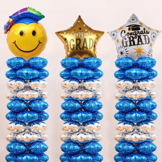 派對佈置畢業氣球立柱1組(生日氣球 派對布置 畢業 教室 裝飾 布置)
