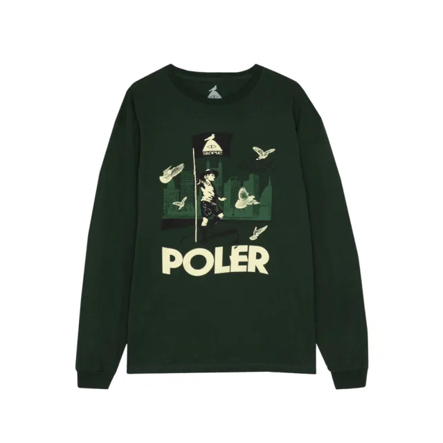 【POLER STUFF】OUTDOOR STUFF LONGSLEEVE 長袖上衣(STAPLE 聯名款/ 深綠)